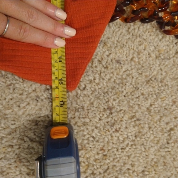 Privacy Please Women’s Ribbed Cutout Bodysuit Red Size M One Piece Chain Strap - Picture 10 of 10